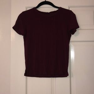 American Eagle Dark Red Top